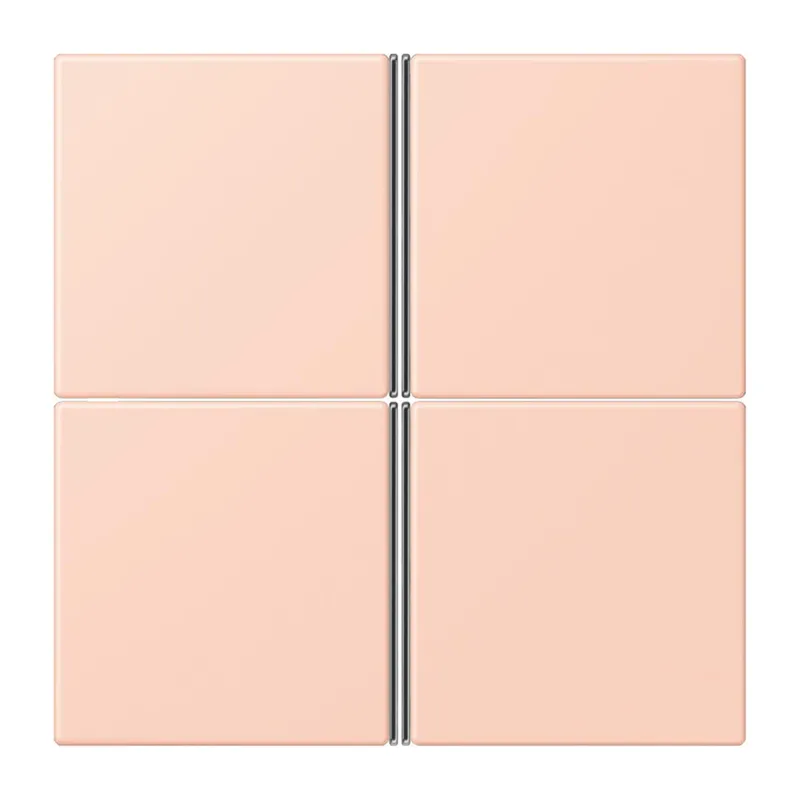 Jung Tastensatz 4fach, F40, Serie LS, l'ocre rouge clair LC404TSA234