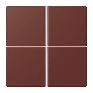 Jung Tastensatz 4fach, F40, Serie LS, terre sienne br?lée 31 LC404TSA235