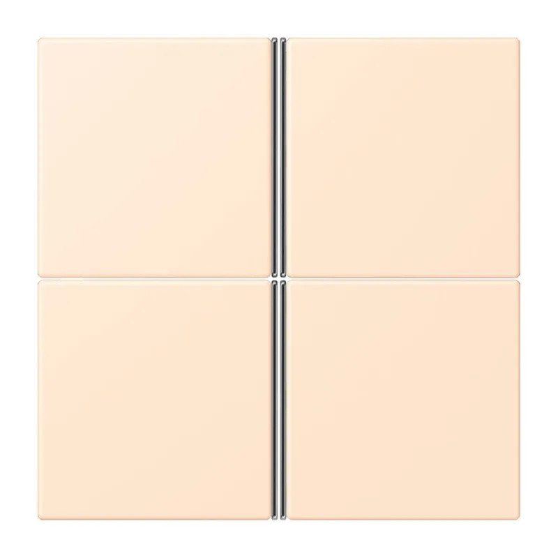Jung Tastensatz 4fach, F40, Serie LS, terre sienne pâle LC404TSA238