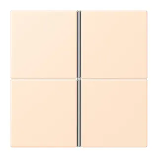 Jung Tastensatz 4fach, F40, Serie LS, terre sienne pâle LC404TSA238