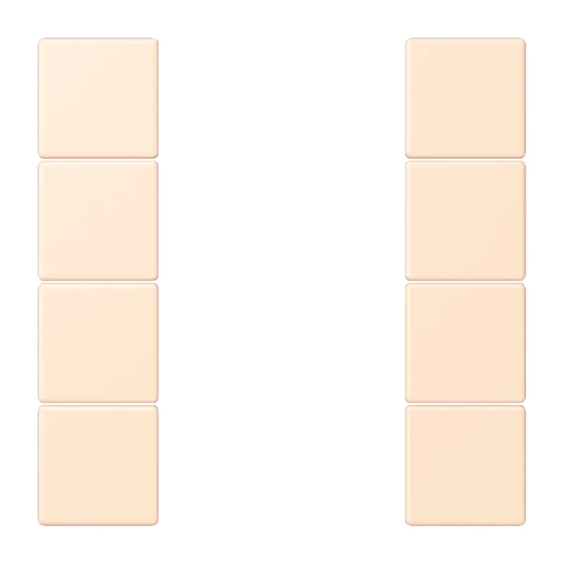 Jung Tastensatz 4fach, F50, Serie LS, terre sienne pâle LC504TSA238