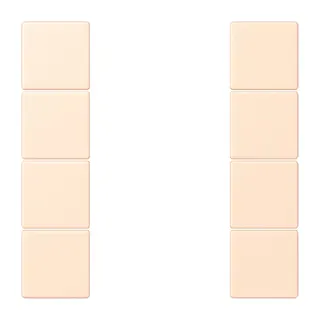 Jung Tastensatz 4fach, F50, Serie LS, terre sienne pâle LC504TSA238
