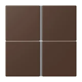 Jung Tastensatz 4fach, F40, Serie LS, terre d'ombre br?lée 31 LC404TSA239