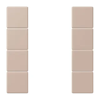 Jung Tastensatz 4fach, F50, Serie LS, ombre br?lée claire LC504TSA240