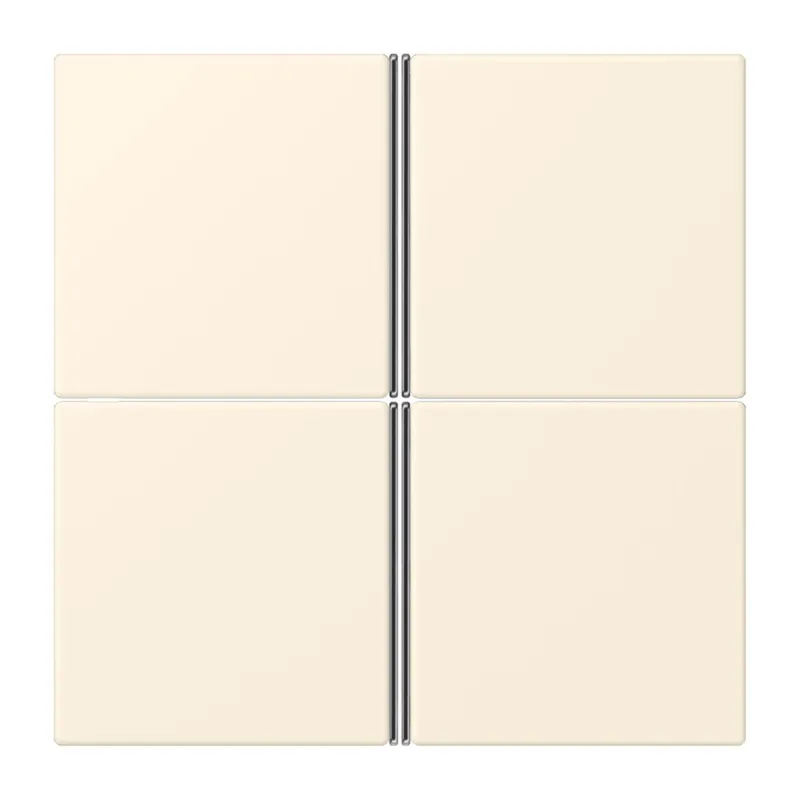 Jung Tastensatz 4fach, F40, Serie LS, blanc ivoire LC404TSA245