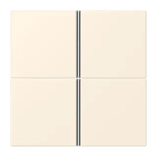 Jung Tastensatz 4fach, F40, Serie LS, blanc ivoire LC404TSA245