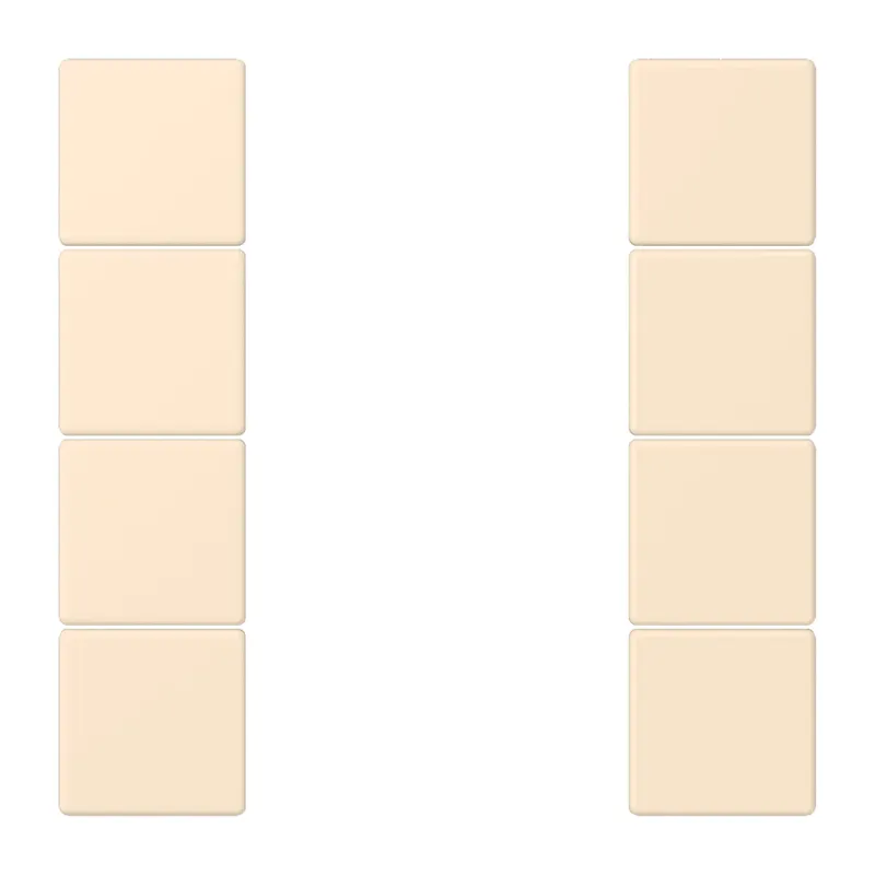 Jung Tastensatz 4fach, F50, Serie LS, blanc ivoire LC504TSA245