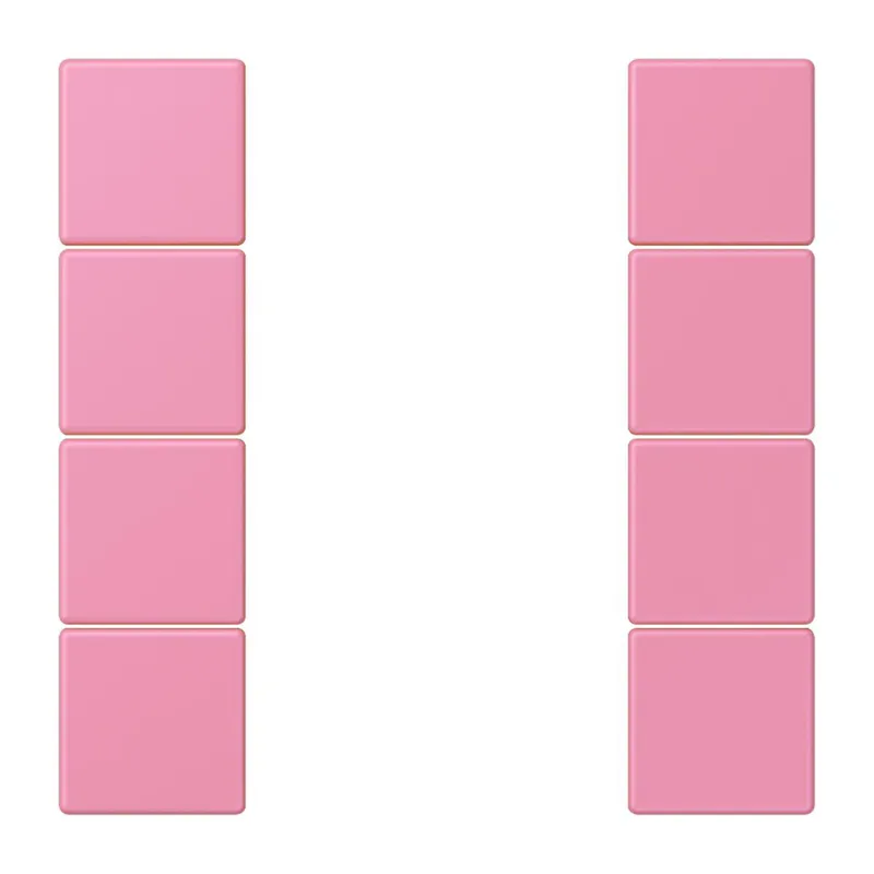 Jung Tastensatz 4fach, F50, Serie LS, rose vif LC504TSA246
