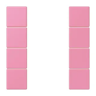 Jung Tastensatz 4fach, F50, Serie LS, rose vif LC504TSA246