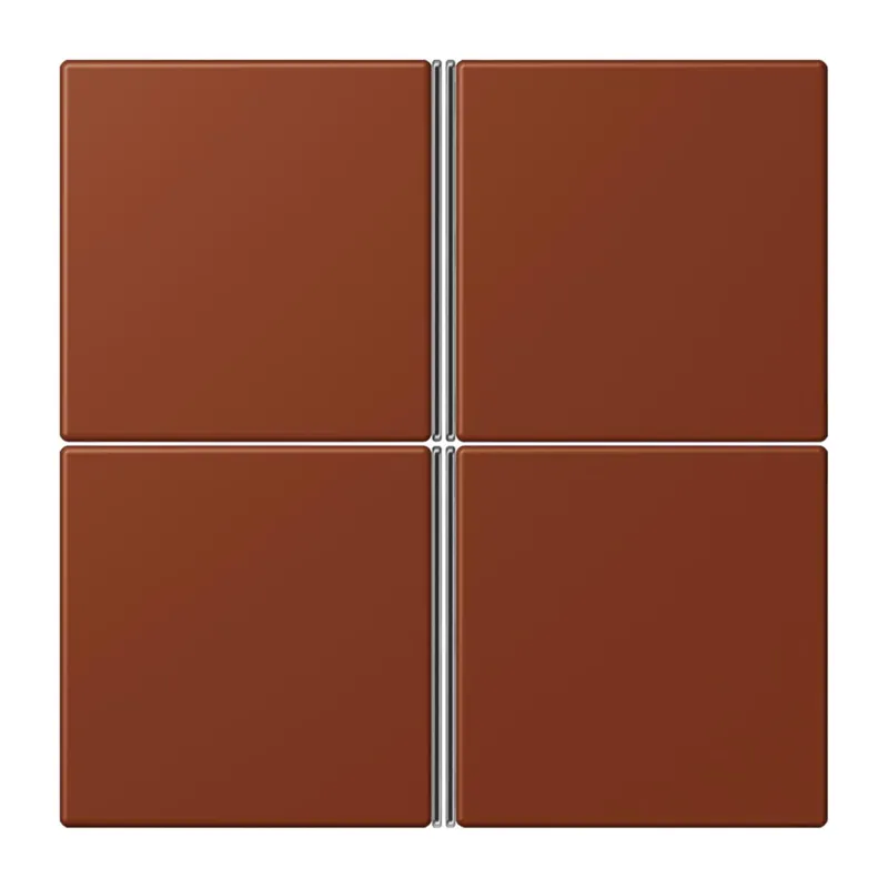 Jung Tastensatz 4fach, F40, Serie LS, terre sienne br?lée 59 LC404TSA247
