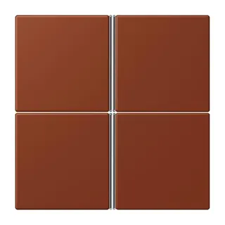 Jung Tastensatz 4fach, F40, Serie LS, terre sienne br?lée 59 LC404TSA247