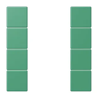 Jung Tastensatz 4fach, F50, Serie LS, vert 59 LC504TSA250