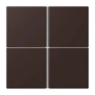 Jung Tastensatz 4fach, F40, Serie LS, terre d?ombre br?lée 59 LC404TSA252