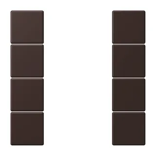 Jung Tastensatz 4fach, F50, Serie LS, terre d?ombre br?lée 59 LC504TSA252