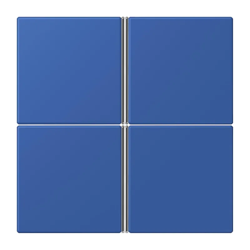 Jung Tastensatz 4fach, F40, Serie LS, bleu outremer 59 LC404TSA253