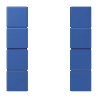 Jung Tastensatz 4fach, F50, Serie LS, bleu outremer 59 LC504TSA253