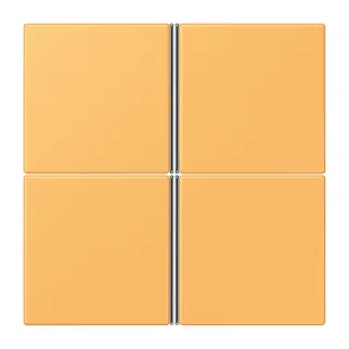 Jung Tastensatz 4fach, F40, Serie LS, ocre jaune clair LC404TSA254
