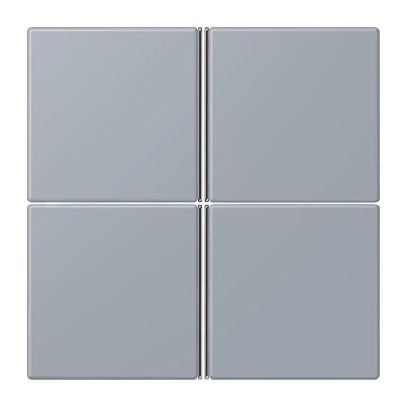 Jung Tastensatz 4fach, F40, Serie LS, gris clair 59 LC404TSA257