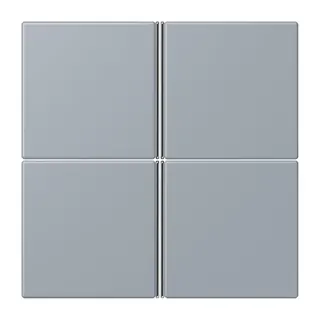 Jung Tastensatz 4fach, F40, Serie LS, gris clair 59 LC404TSA257
