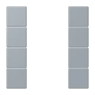 Jung Tastensatz 4fach, F50, Serie LS, gris clair 59 LC504TSA257