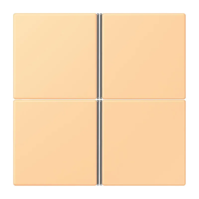 Jung Tastensatz 4fach, F40, Serie LS, terre sienne claire 59 LC404TSA258