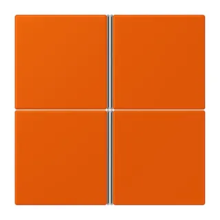 Jung Tastensatz 4fach, F40, Serie LS, orange vif LC404TSA260