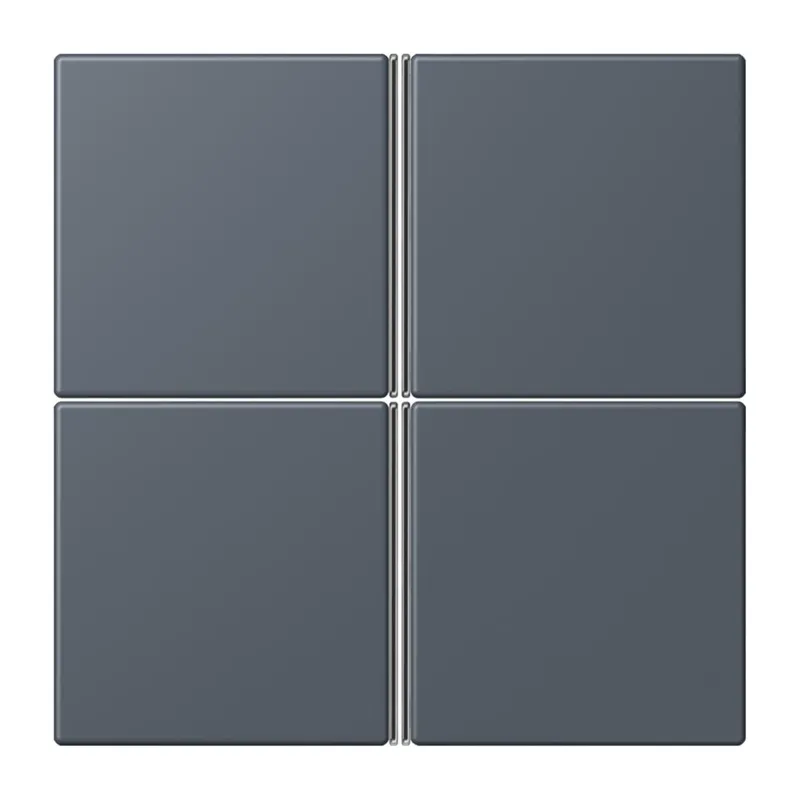 Jung Tastensatz 4fach, F40, Serie LS, gris fonce 59 LC404TSA262