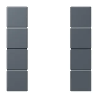 Jung Tastensatz 4fach, F50, Serie LS, gris fonce 59 LC504TSA262