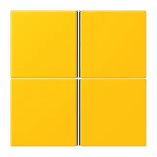 Jung Tastensatz 4fach, F40, Serie LS, le jaune vif LC404TSA263