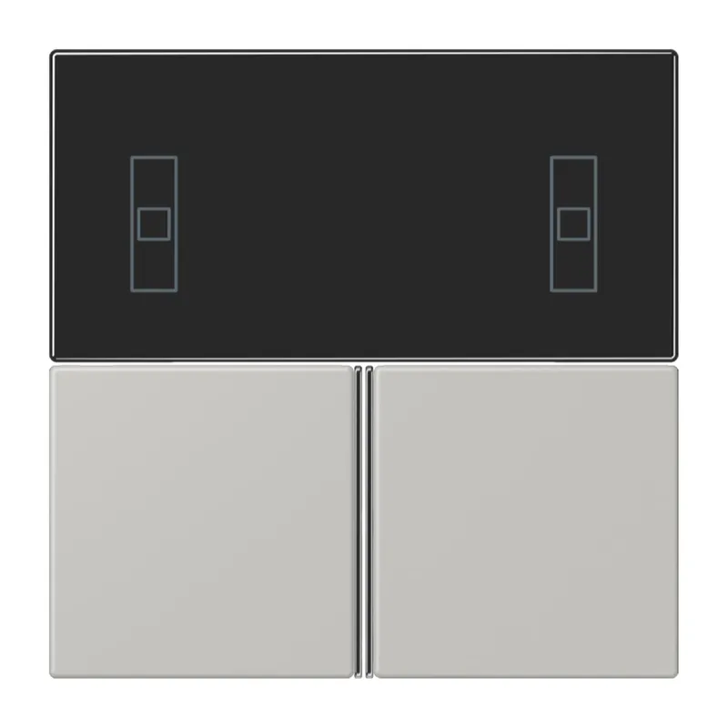 Jung Tastensatz 3fach, F40 Raumcontroller, Serie LS, gris clair 31 LC4093TSA205