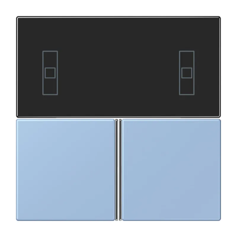 Jung Tastensatz 3fach, F40 Raumcontroller, Serie LS, outremer moyen LC4093TSA207