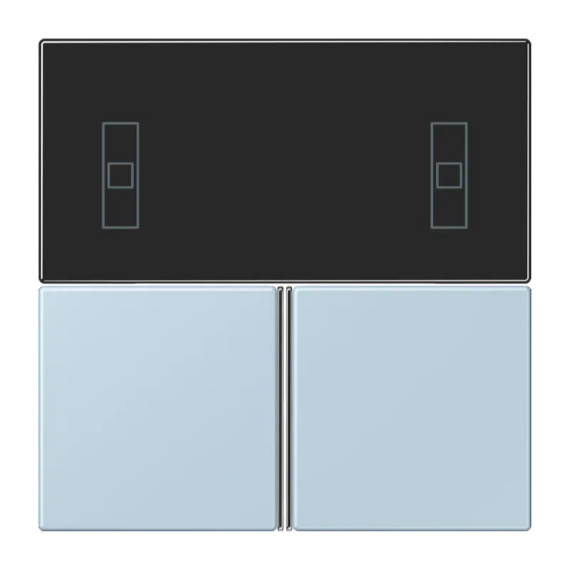 Jung Tastensatz 3fach, F40 Raumcontroller, Serie LS, outremerclair LC4093TSA208