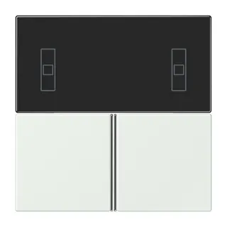 Jung Tastensatz 3fach, F40 Raumcontroller, Serie LS, outremer gris LC4093TSA210
