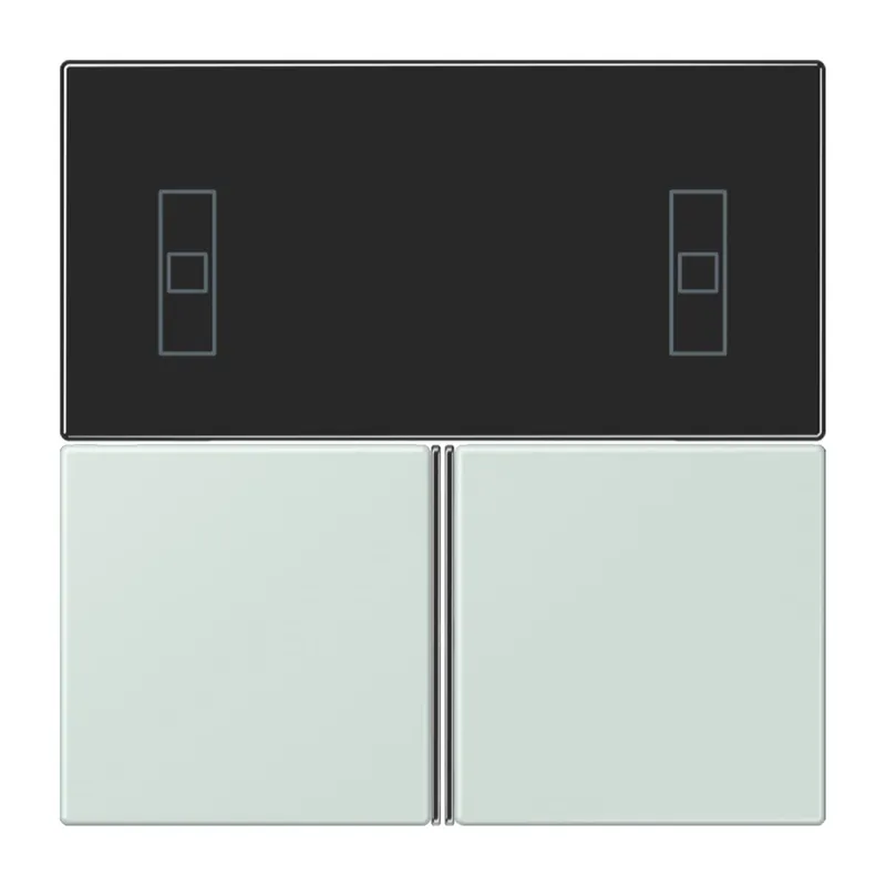 Jung Tastensatz 3fach, F40 Raumcontroller, Serie LS, céruléen pale LC4093TSA215