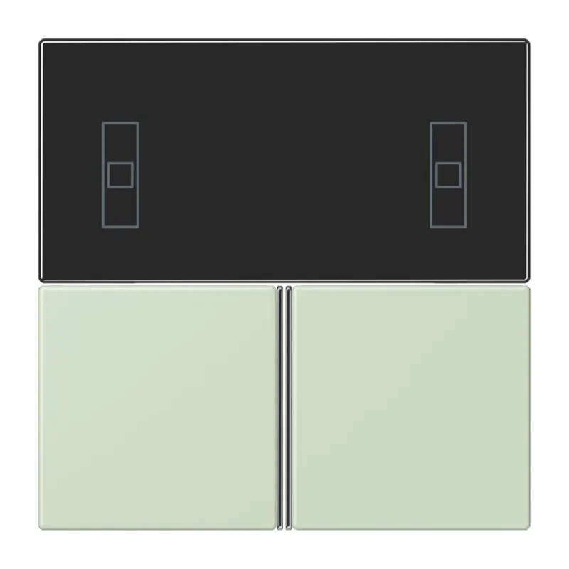 Jung Tastensatz 3fach, F40 Raumcontroller, Serie LS, vert anglâis pale LC4093TSA218