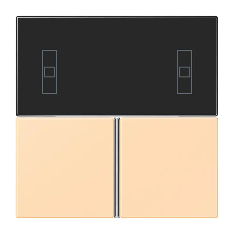 Jung Tastensatz 3fach, F40 Raumcontroller, Serie LS, ocre LC4093TSA223