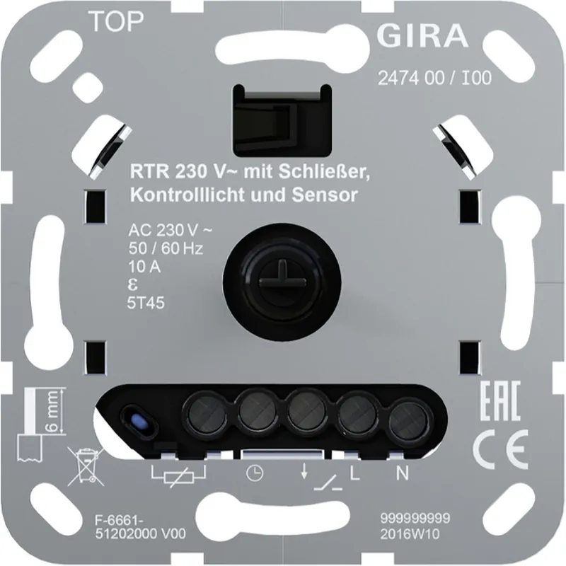 Gira RTR 230 V Schließer Kontroll FBH Einsatz 247400