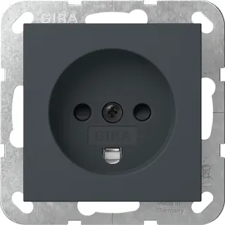 Gira Steckd. Dänisch SH System 55 Anthrazit 442228