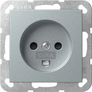 Gira Steckd. Dänisch SH System 55 F Alu 442226
