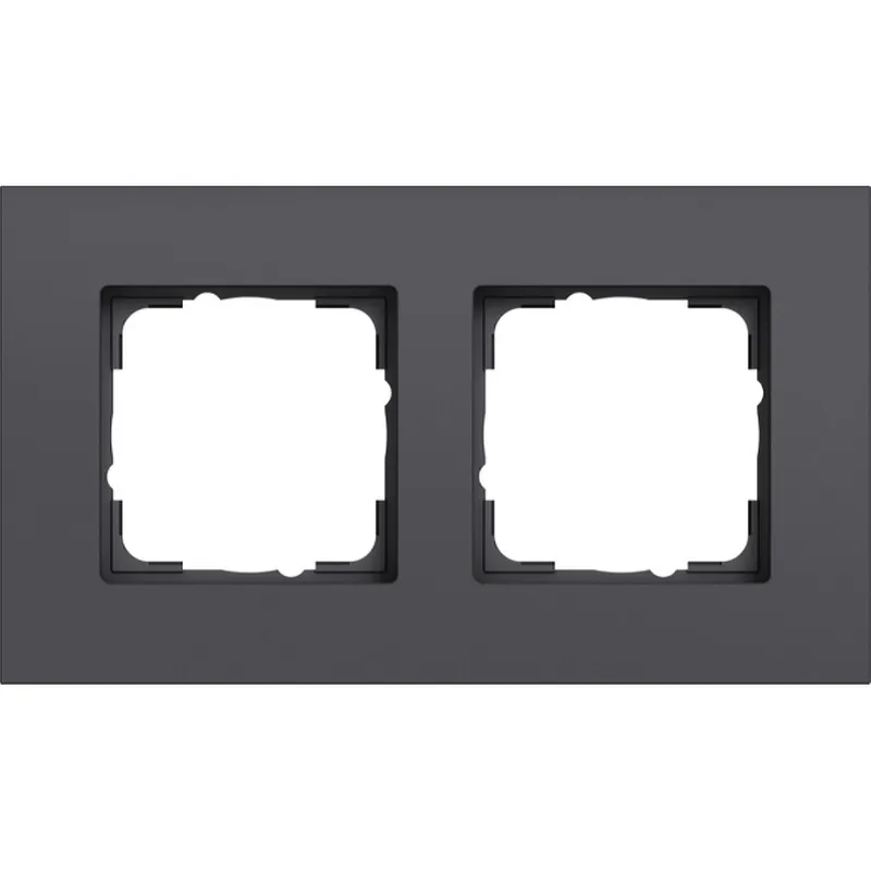 Gira Abdeckrahmen 2f Gira Esprit Alum. Anthrazit (lack.) 0212408