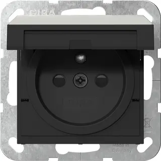 Gira Steckd. Erdstift KD + SH System 55 Edelstahl 4488600