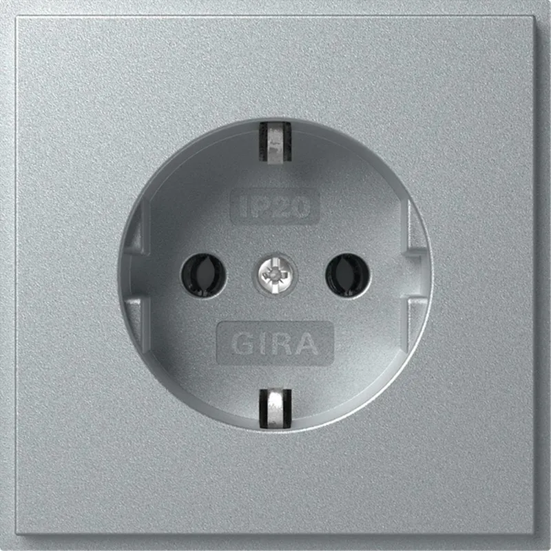 Gira SCHUKO (IP20) Gira TX_44 F Alu 418865