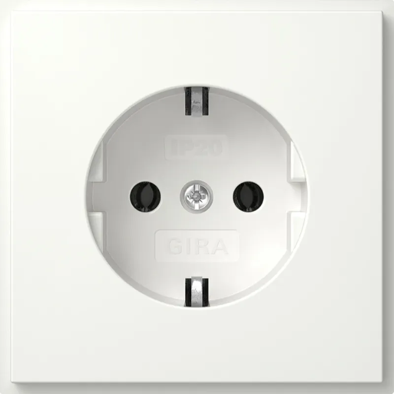 Gira SCHUKO (IP20) Gira TX_44 Reinweiß 418866