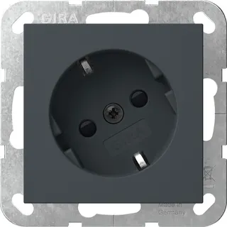 Gira SCHUKO 30° + SH System 55 Anthrazit 441828