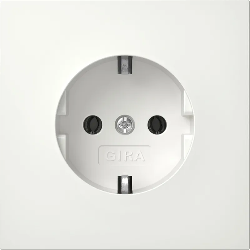 Gira SCHUKO Flächenschalter Reinweiß 4188112