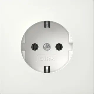 Gira SCHUKO Flächenschalter Reinweiß 4188112