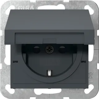 Gira SCHUKO KD + SH SRK System 55 Anthrazit 475428