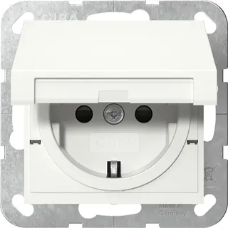 Gira SCHUKO KD + SH SRK System 55 Reinweiß 475403