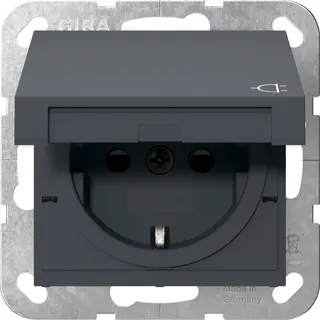 Gira SCHUKO KD + SH System 55 Anthrazit 441428
