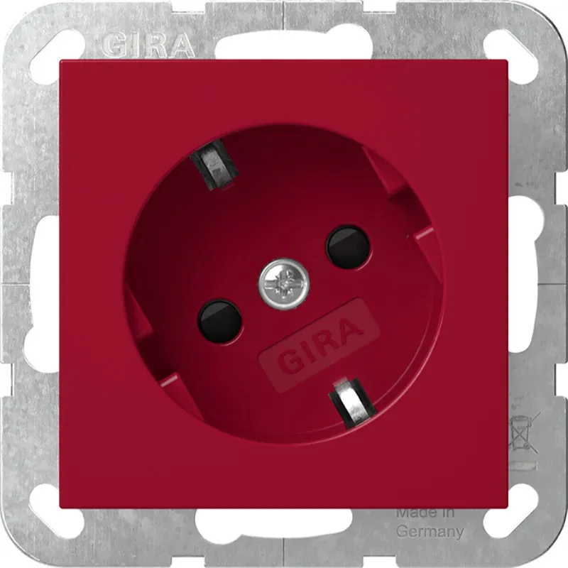 Gira SCHUKO 30° + SH WSV System 55 Rot 4418108